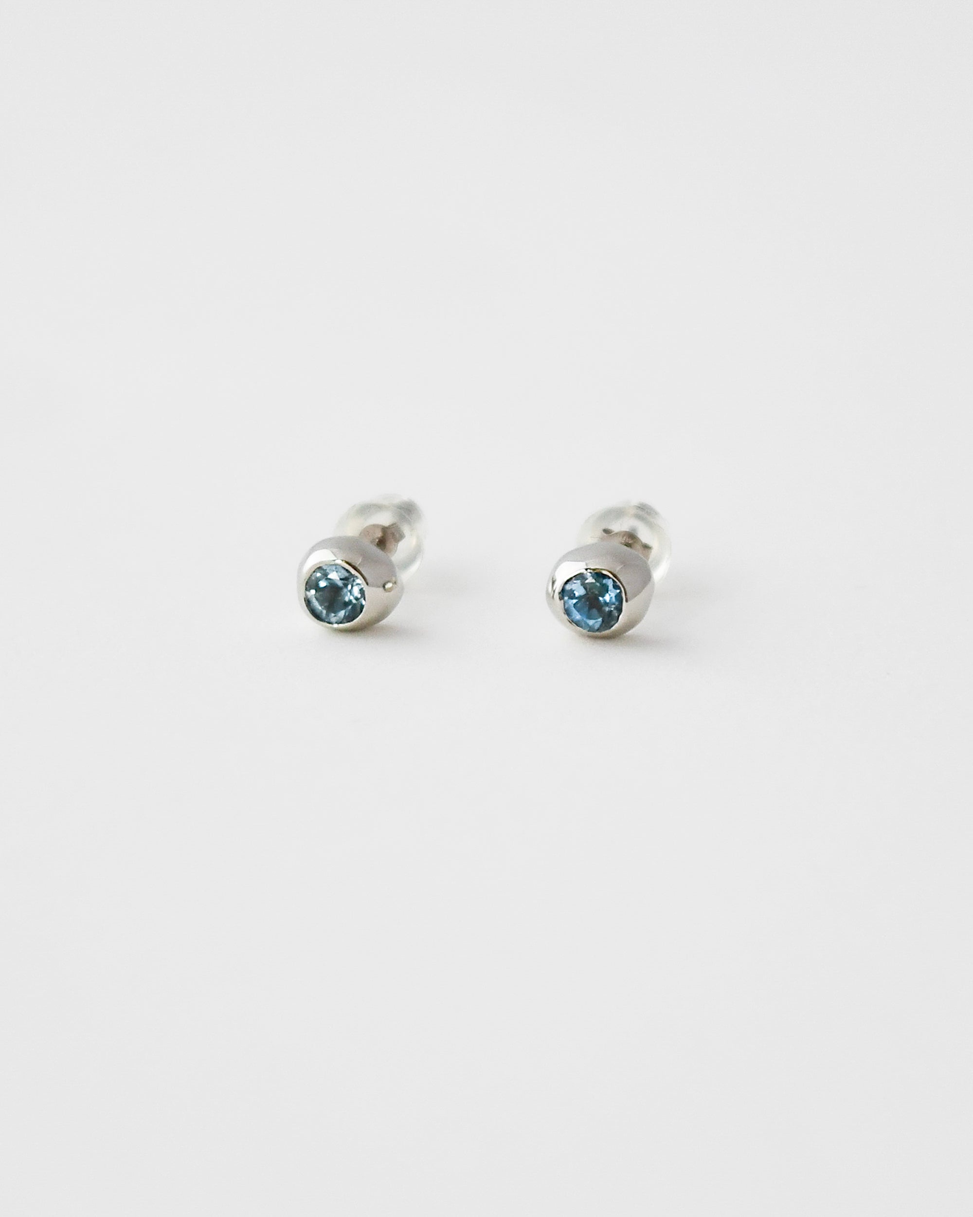 DEW DROP STUDS | AQUAMARINE