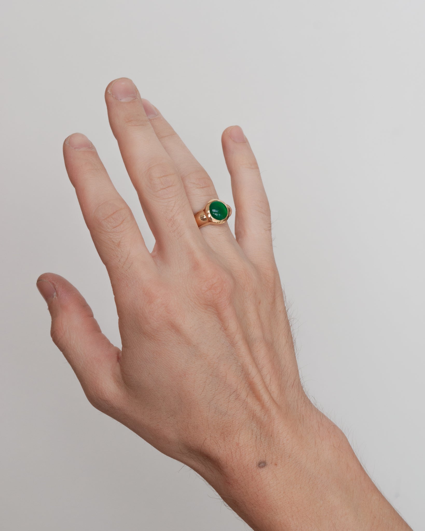 PLANET RING | GREEN ONYX