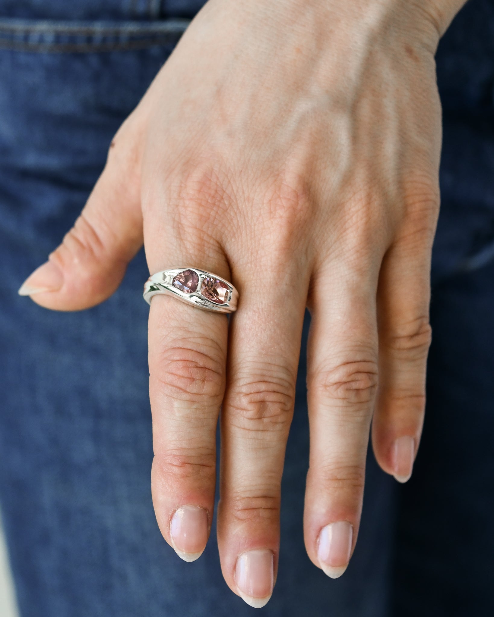 RING 110 | RASPBERRY SAPPHIRE AND PINK TOURMALINE
