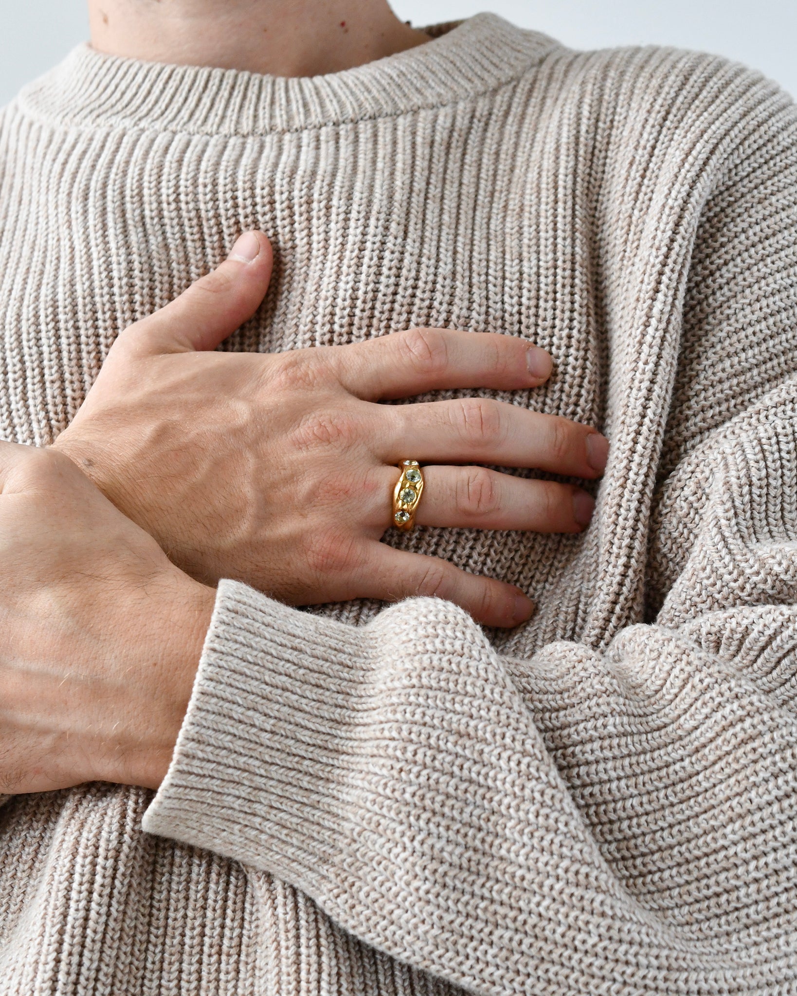 MAGMA RING | GREEN QUARTZ