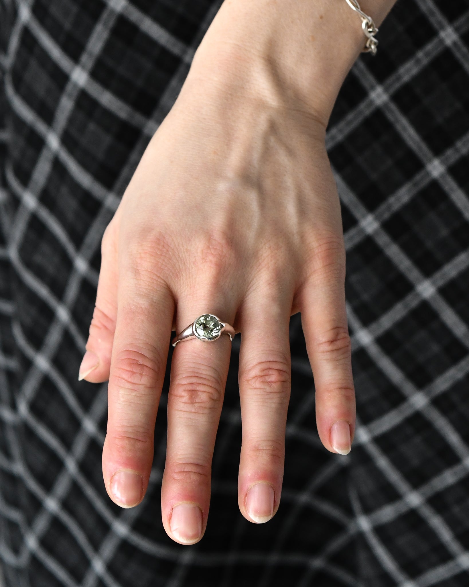 CURRENT SOLITAIRE | GREEN QUARTZ